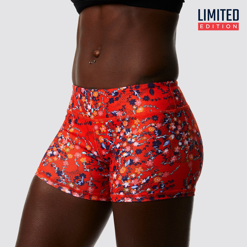 Double Take Booty Short (Fiery Floral)