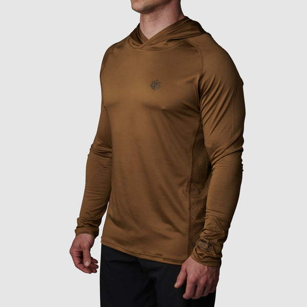 Brown under armour outlet long sleeve