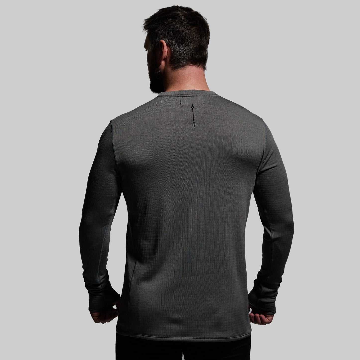 Men's Quiver Long Sleeve Crew (Wolf Grey)