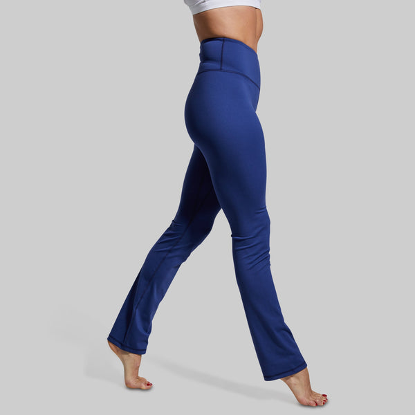 Blue Straight Leg Yoga Pants  Blue Yoga Tights – bornprimitive canada