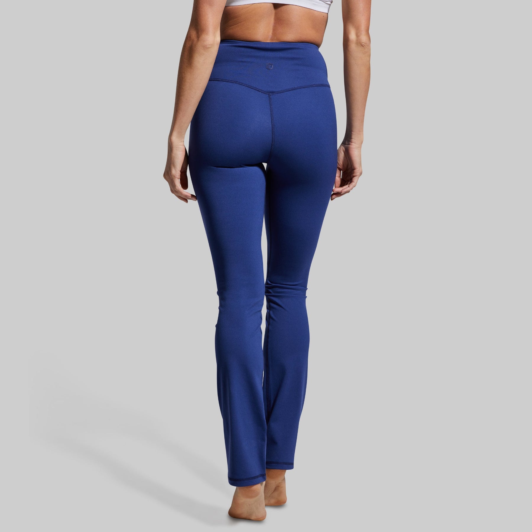 FRODOTGV Royal Blue Plain Tummy Control Yoga Pants for Women