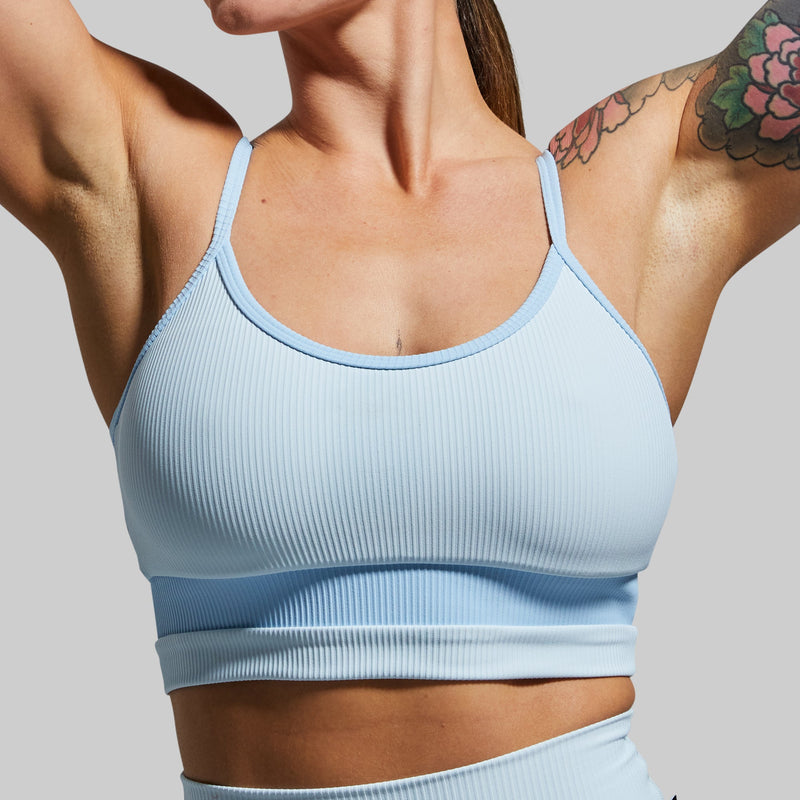 Out of Line Sports Bra (Angel Blue)