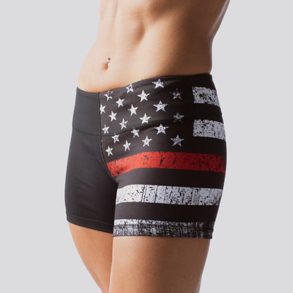 Double Take Original Booty Short (Thin Red Line)