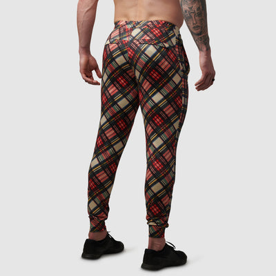 Men's Rest Day Athleisure Jogger (Christmas Plaid)