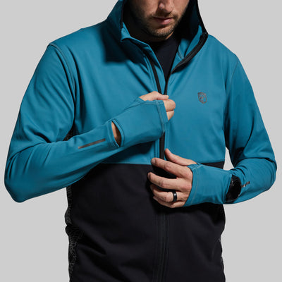 Men's Pace Hooded Run Top (Hydro)