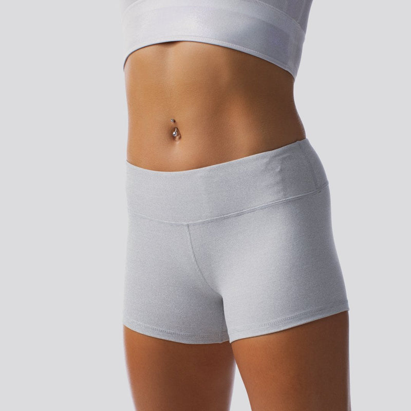 Women's White Compression Shorts  Athletic Booty Shorts – bornprimitive  canada