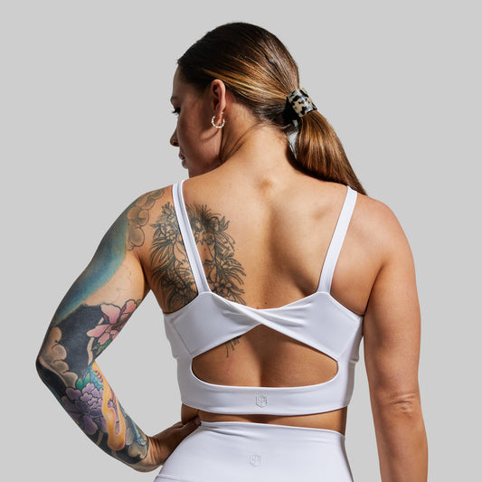 Your Go To Sports Bra (White)