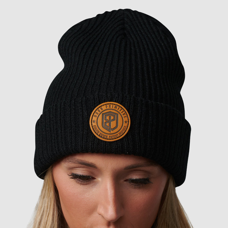 Heritage Knit Beanie (Black)