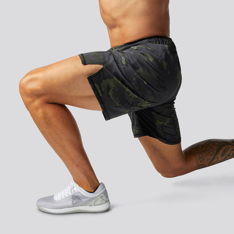American Defender Short Velcro 3.0 (Black Multicam)