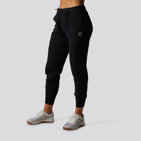 Women's Black Sweatpants  Joggers with Zip Pockets – bornprimitive canada