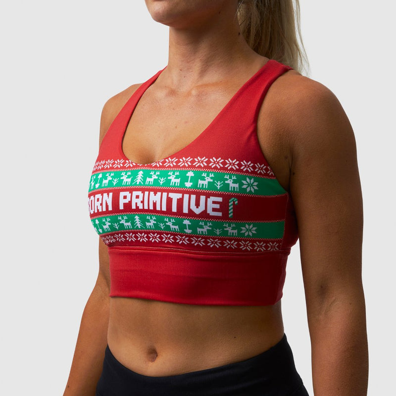 Warrior Sports Bra (Christmas Sweater) – bornprimitive canada