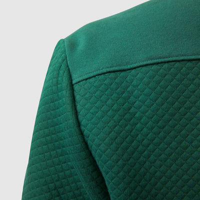 Women's Waffle Crewneck Pullover (Evergreen)