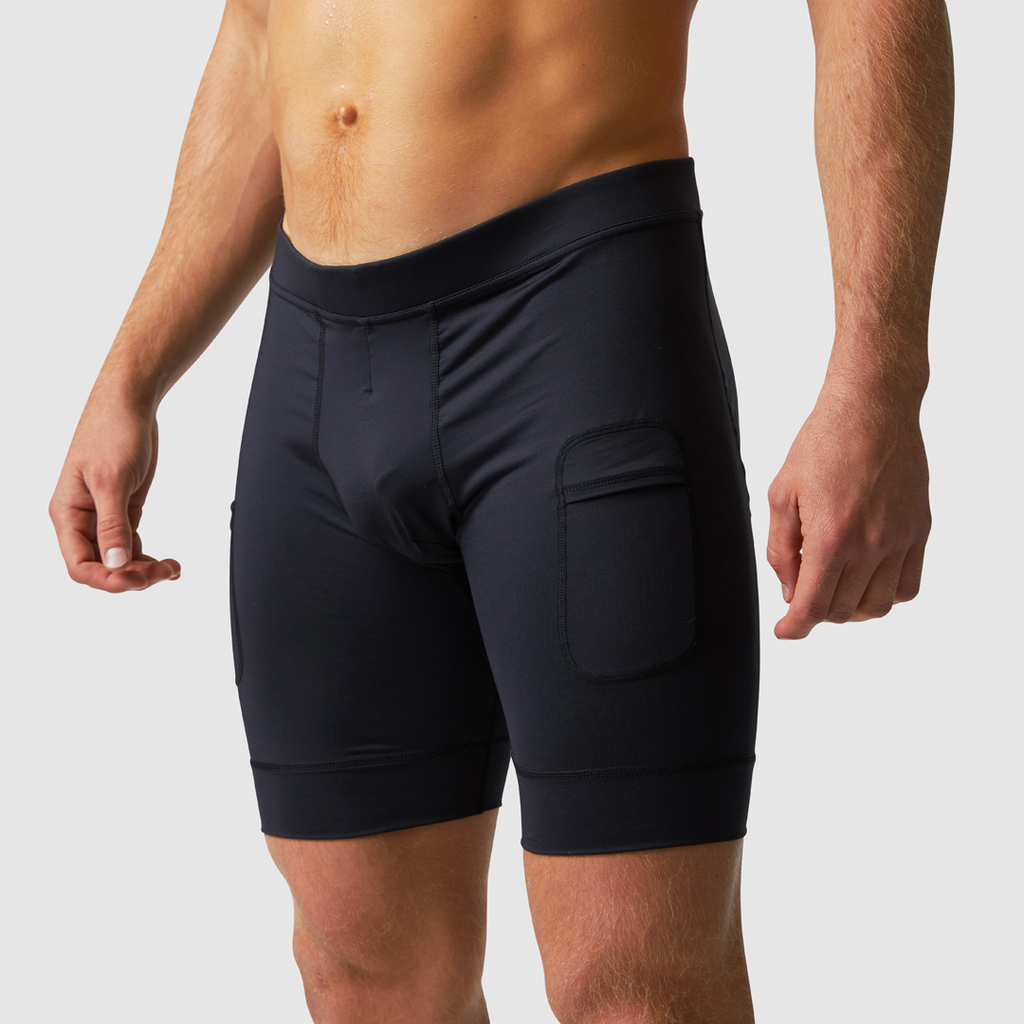 Mens compression shorts with 2025 cup
