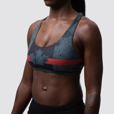 Canada Thin Red Line Vitality Sports Bra (Firefighter Edition)