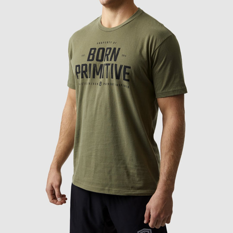 Property of Born Primitive T-Shirt (Military Green)