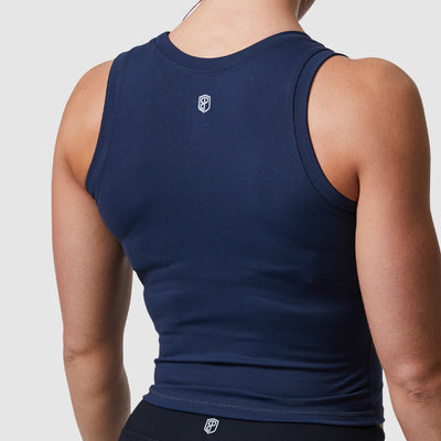 On the Move Crop (Navy)