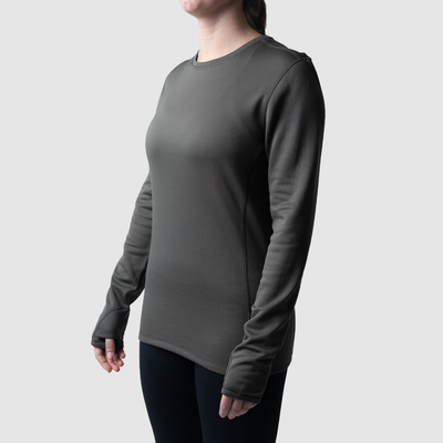 Women's Ridgeline Heavy Base Layer Top (Wolf Grey)