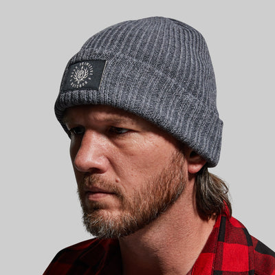 Heritage Knit Beanie (BPO-Dark Heather Grey)