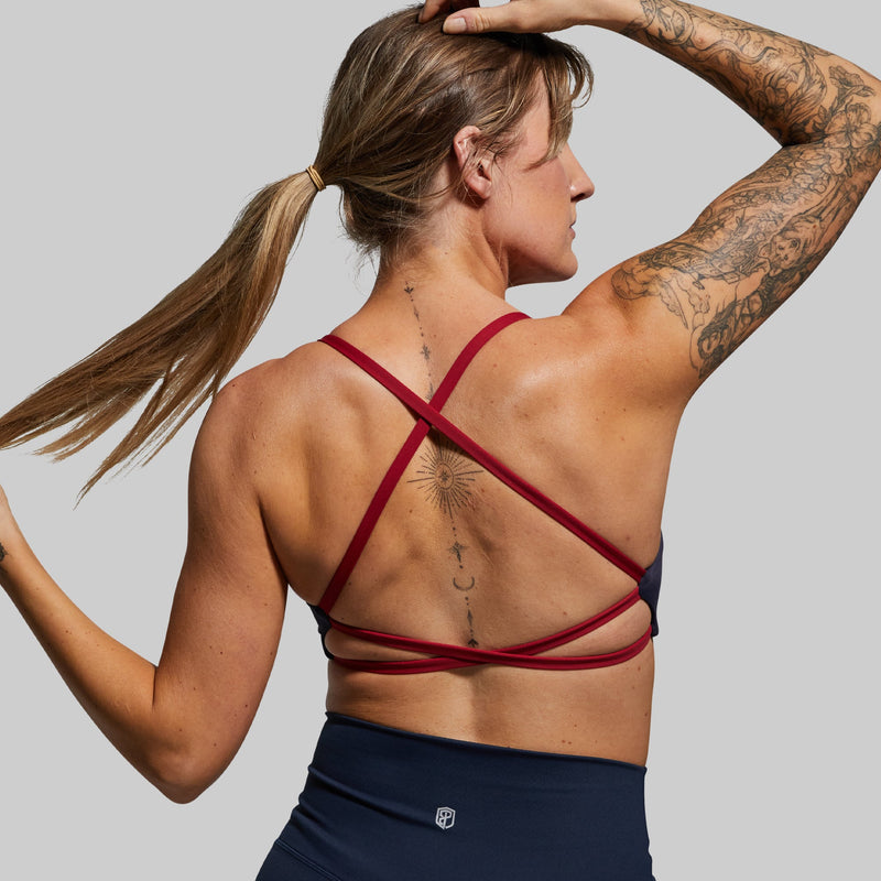 Serenity Sports Bra (Brand Strength-Navy)