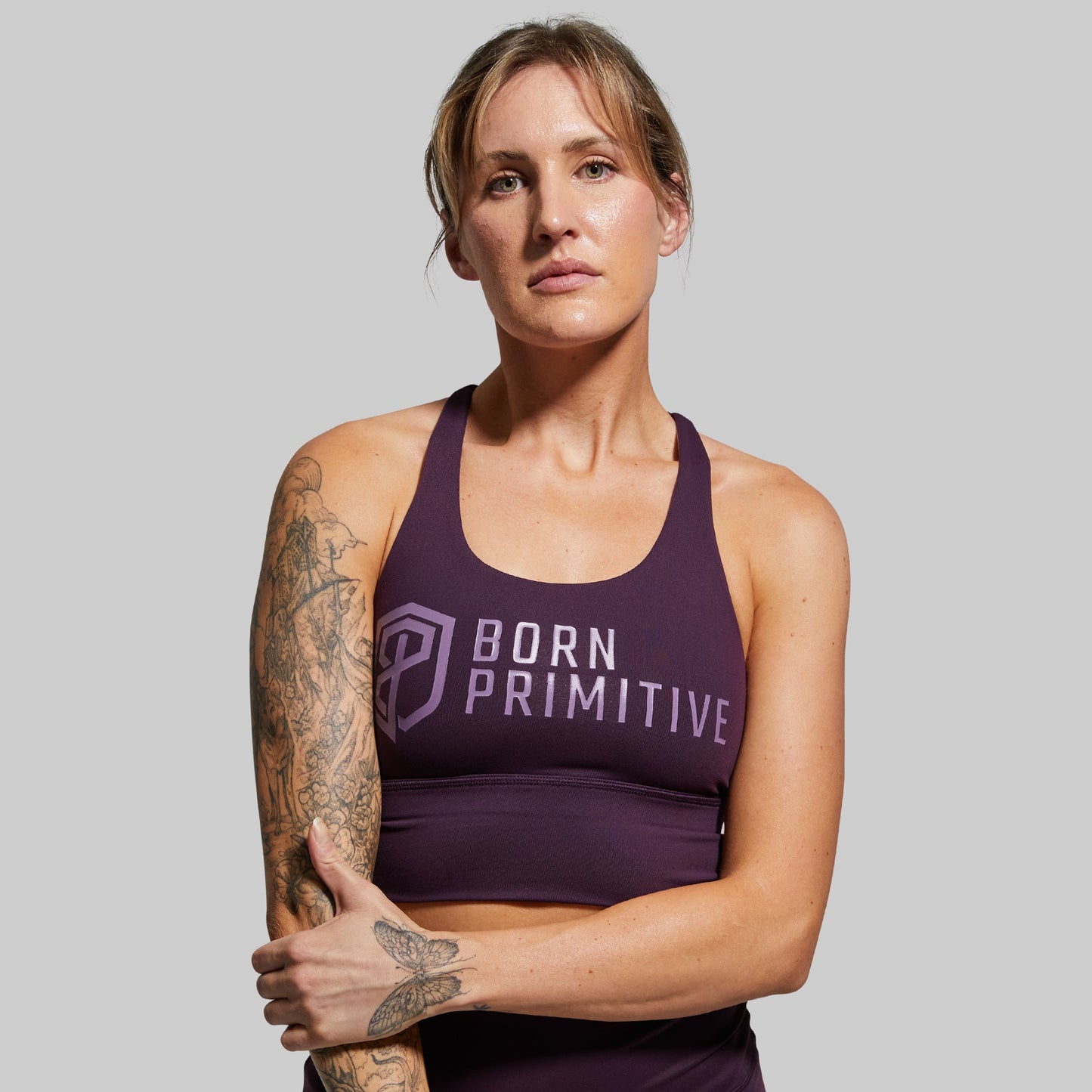 Crossfire Original Sports Bra (Brand Strength-Plum)