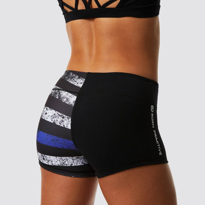Double Take Booty Short 2.5 (Thin Blue Line)