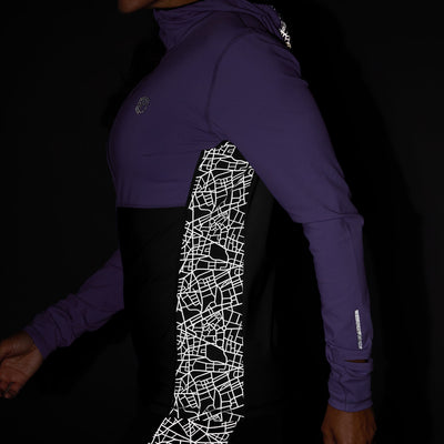 Women's Pace Hooded Run Top (Periwinkle)