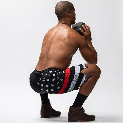 American Defender Short 2.0 (Thin Red Line)